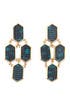 Blue Python Earrings by Kara Ross
