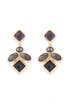 Multi Stone Geo Earrings by Kara Ross