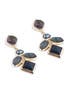 Multi Stone Geo Earrings by Kara Ross