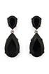 Jet Drop Earrings by Kenneth Jay Lane