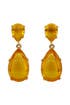 Opulent Amber Drop Earrings by Kenneth Jay Lane