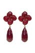 Burgundy Flower Drops by Margaret Elizabeth