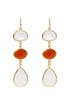 Creamsicle Druzy Drop Earrings by Margaret Elizabeth