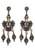 Antique Sapphire Chandelier Earrings by Miriam Haskell