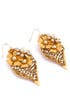 Gaia's Golden Leaf Earrings by Miriam Haskell