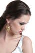 Gaia's Golden Leaf Earrings by Miriam Haskell