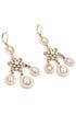 Ice and Pearl Crystal Earrings by Nicole Miller Accessories