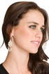 Magnolia Flower Earrings by Nicole Miller Accessories
