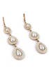 Teardrop Pearl Earrings by Nicole Miller Accessories