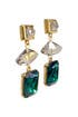 Moderne Emerald Earrings by Oscar de la Renta