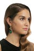 Moderne Emerald Earrings by Oscar de la Renta