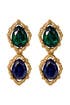 Ocean Jewel Tone Earrings by Oscar de la Renta