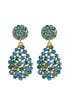 Ocean Pave Bouquet Earring by Oscar de la Renta