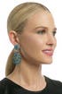 Ocean Pave Bouquet Earring by Oscar de la Renta