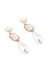Society Pearl Tear Drop Earrings by Rachel Leigh