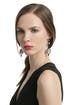 Black and Crystal Chandelier Earrings by Tom Binns