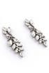 Crystal Leaf Earrings by Trudelle Laker