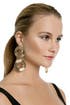 Gold Duo Disk Earrings by Tuleste Market