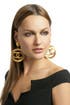 Vintage Chanel CC Cambon Earrings by WGACA Vintage
