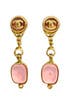 Vintage Chanel Pink Gripoix Drop Earrings by WGACA Vintage