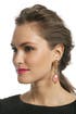 Vintage Chanel Pink Gripoix Drop Earrings by WGACA Vintage