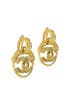 Vintage Chanel Round CC Drop Earrings by WGACA Vintage