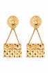 Vintage Chanel Flap Bag Earrings by WGACA Vintage