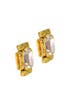 Vintage Chanel Crystal Rectangle Earrings by WGACA Vintage