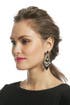 Jet and Jade Navette Earrings by Elizabeth Cole
