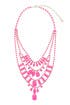 Neon Pink Lights Necklace by Adia Kibur