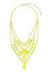 Neon Yellow Lights Necklace by Adia Kibur