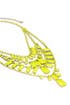 Neon Yellow Lights Necklace by Adia Kibur