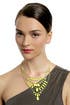Neon Yellow Lights Necklace by Adia Kibur