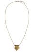 Gold Fringe Pendant by Cinder & Charm