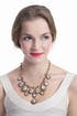 Antique Cascading Crystal Necklace by Ciner