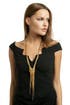 Gold Celia Knotted Chain Necklace by Dannijo