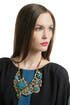 Gold Geo Crystal Bib Necklace by Erickson Beamon