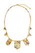 Abalone Geo Metric Necklace by House of Harlow 1960
