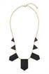 Black Geo Metric Necklace by House of Harlow 1960
