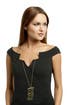 Gold Metal Fringe Necklace by House of Harlow 1960