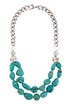 Turquoise Chain and Crystal Necklace by Janis Savitt