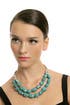 Turquoise Chain and Crystal Necklace by Janis Savitt