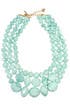 Sea Green Swirl Triple Row Necklace by kate spade new york accessories