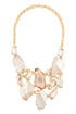 Gold Shadow Bib Necklace by Kenneth Jay Lane