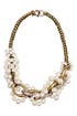 Entwined Pearl and Chain Necklace by Lee Angel