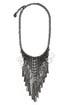 Crystal Fringe Bib Necklace by RJ Graziano