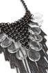 Crystal Fringe Bib Necklace by RJ Graziano