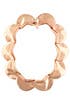 Rose Gold Petal Necklace by Tuleste Market