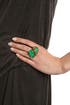 Bette Davis Eyes Emerald Ring by Erickson Beamon