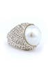 Pave Pearl Ring by Kenneth Jay Lane